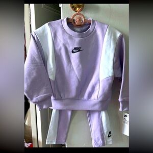 Brand New Nike Purple Set Sweatshirt & Leggings